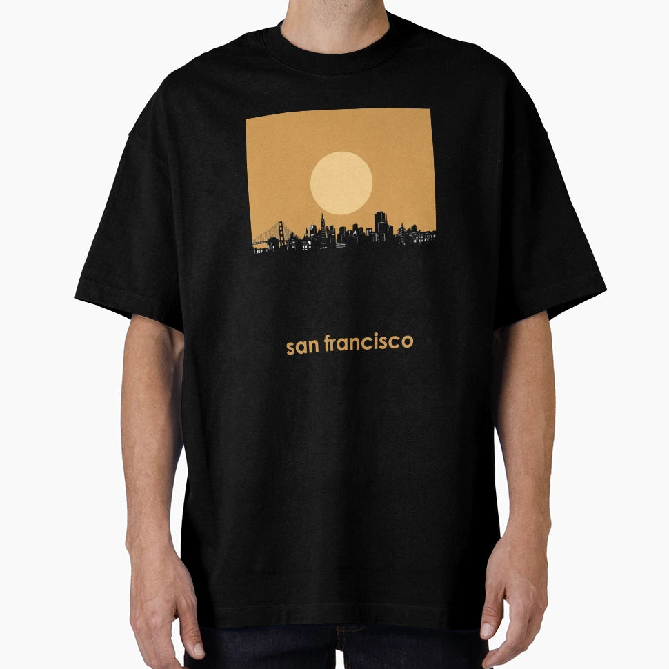 San Francisco Skyline Minimalistic 3 T-Shirt - Unique Graphic Unisex - T-Shirt, Sweatshirt, Hoodie