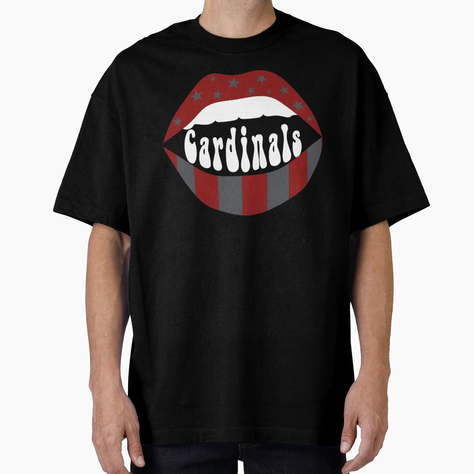Cardinals Lips T-Shirt - Novelty Apparel for Adults - T-Shirt, Sweatshirt, Hoodie