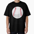 Minimalist Baseball Ball Clean Sporty T-Shirt - Graphic Print Men Women - T-Shirt, Sweatshirt, Hoodie