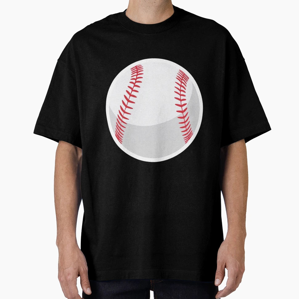 Minimalist Baseball Ball Clean Sporty T-Shirt - Graphic Print Men Women - T-Shirt, Sweatshirt, Hoodie