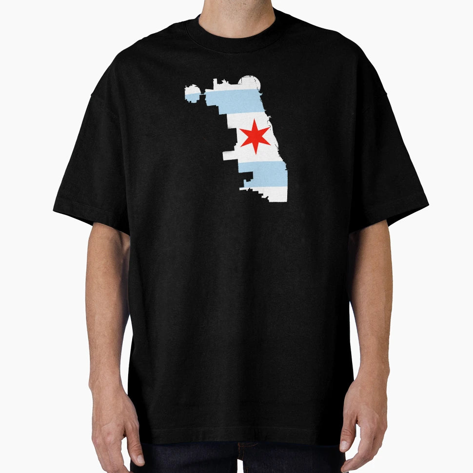 Chicago Flag T-Shirt - Unique Graphic Unisex - T-Shirt, Sweatshirt, Hoodie
