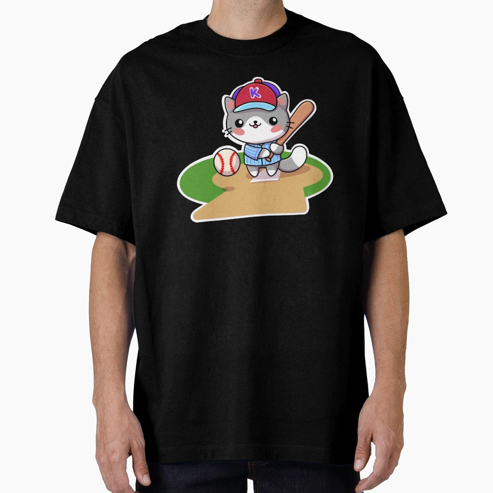 5 Baseball Cat T-Shirt - Novelty Apparel Men Women - T-Shirt, Sweatshirt, Hoodie