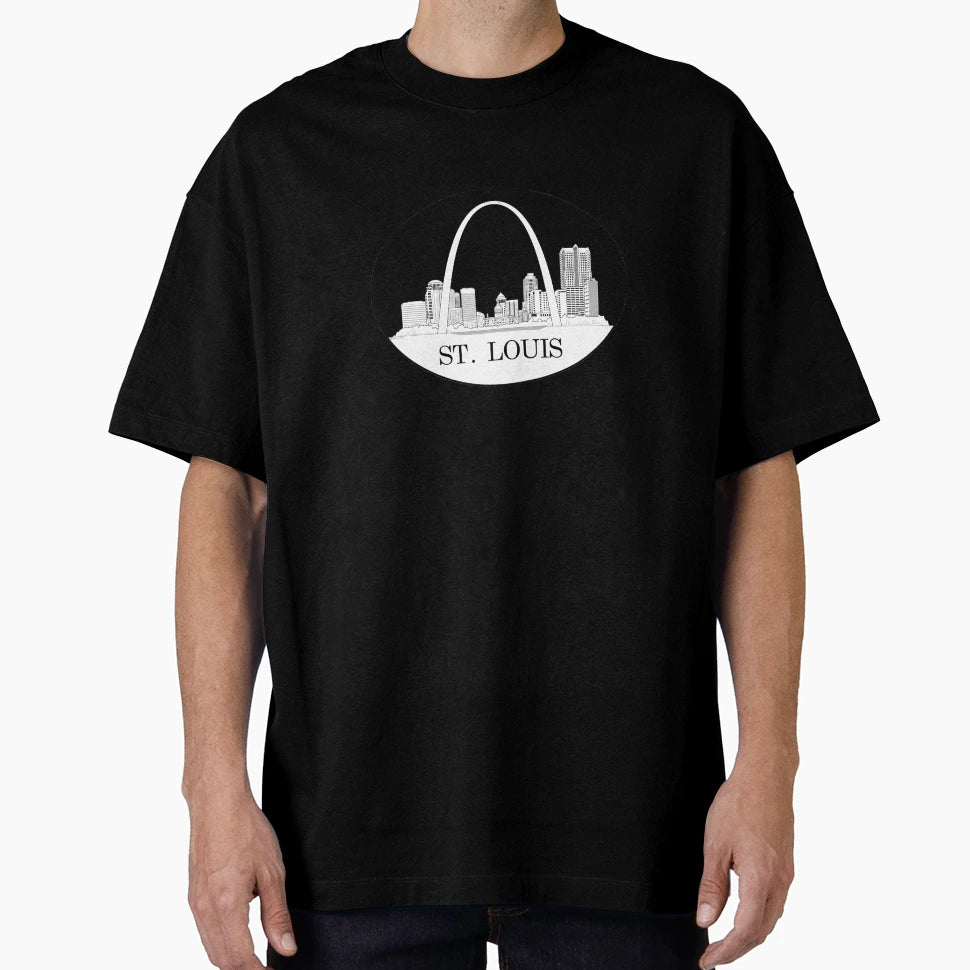 Downtown Saint Louis T-Shirt - Custom Art Print Men Women - T-Shirt, Sweatshirt, Hoodie