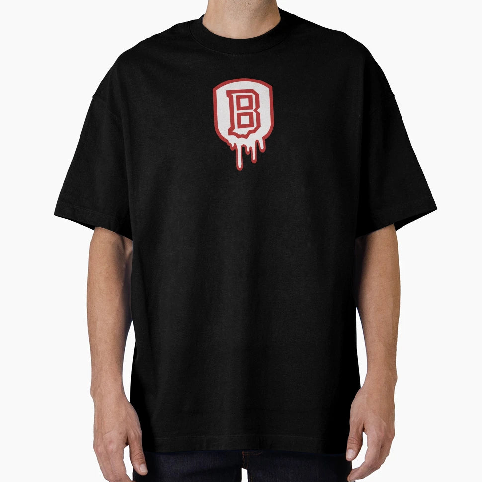 Bradley University Drip B Logo T-Shirt - Fun Novelty Design Men Women - T-Shirt, Sweatshirt, Hoodie