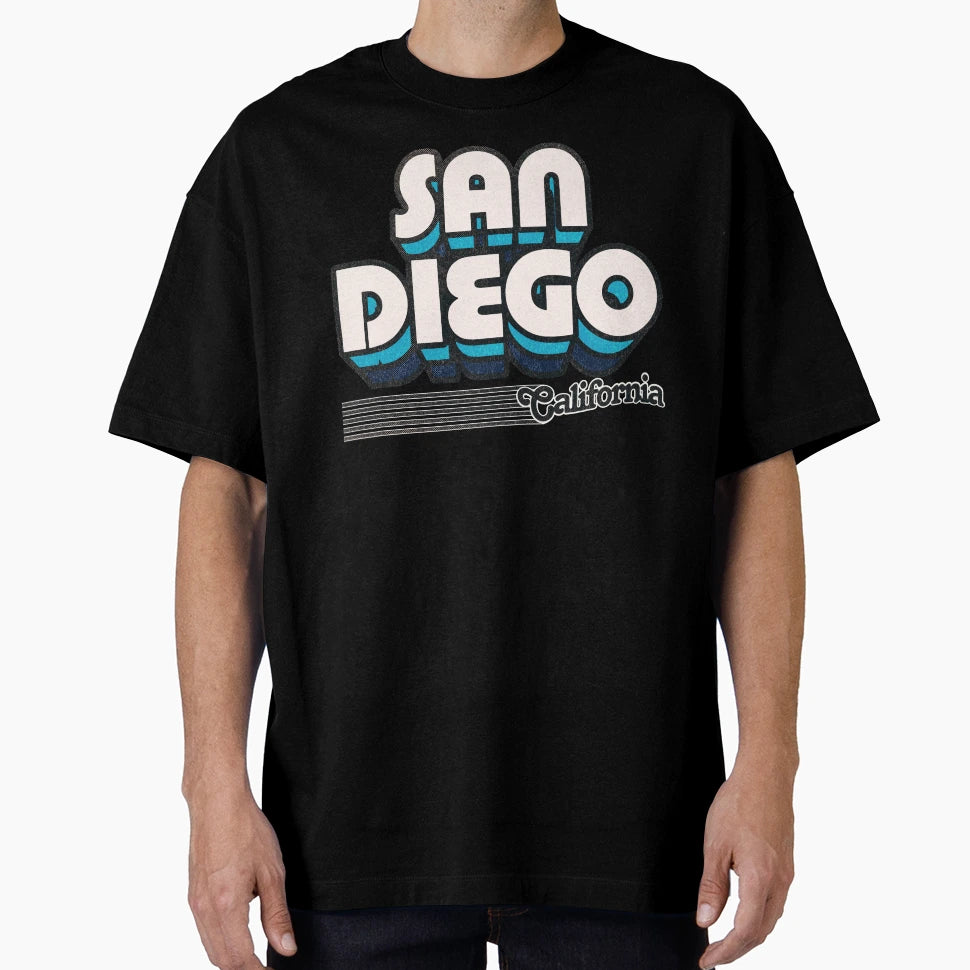 San Diego California Stripes T-Shirt - Casual Everyday Wear Men Women - T-Shirt, Sweatshirt, Hoodie