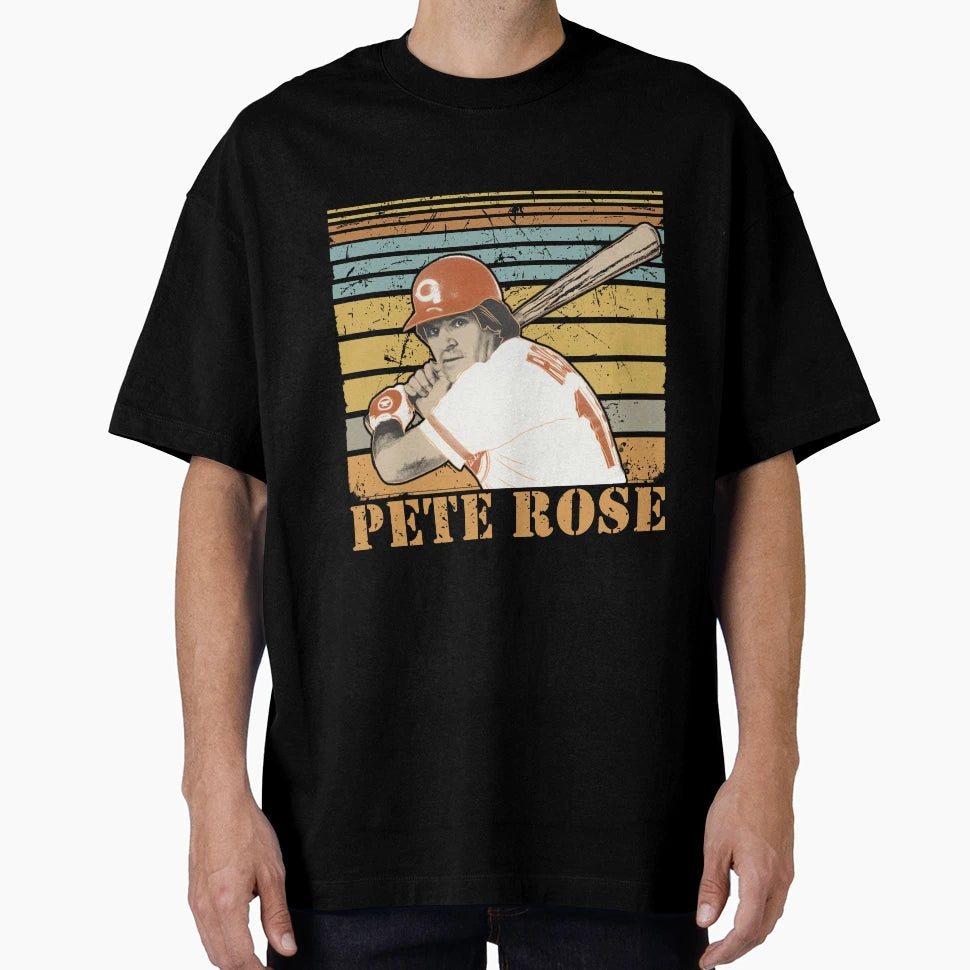 Pete Rose T-Shirt - Custom Art Print Men Women - T-Shirt, Sweatshirt, Hoodie