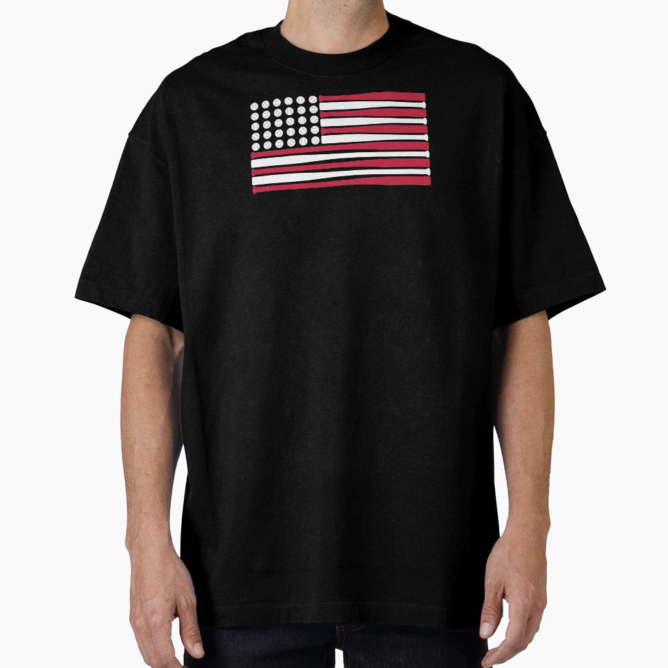 Usa Baseball Flag T-Shirt - Aesthetic Graphic Men Women - T-Shirt, Sweatshirt, Hoodie