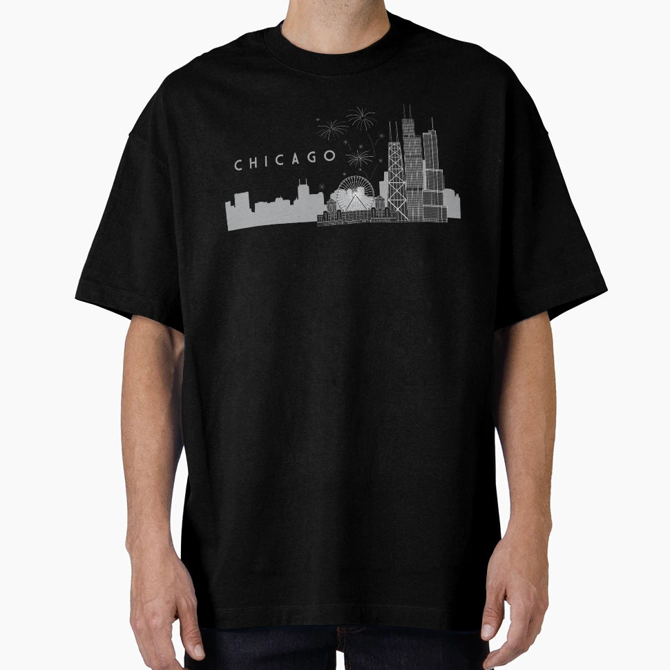 Chicago Decades Architecture T-Shirt - Fun Novelty Design Men Women - T-Shirt, Sweatshirt, Hoodie