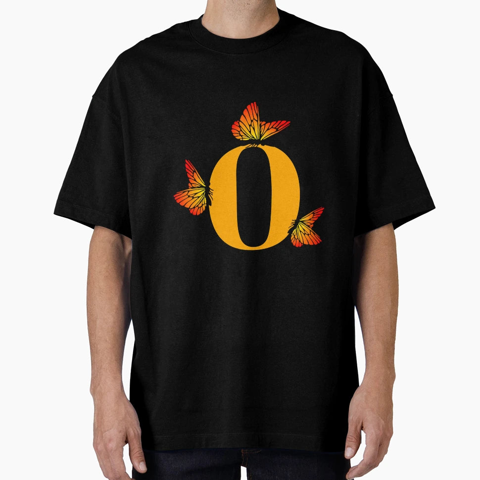 Letter O Alphabet Monogram Butterfly T-Shirt - Custom Art Print for Adults - T-Shirt, Sweatshirt, Hoodie