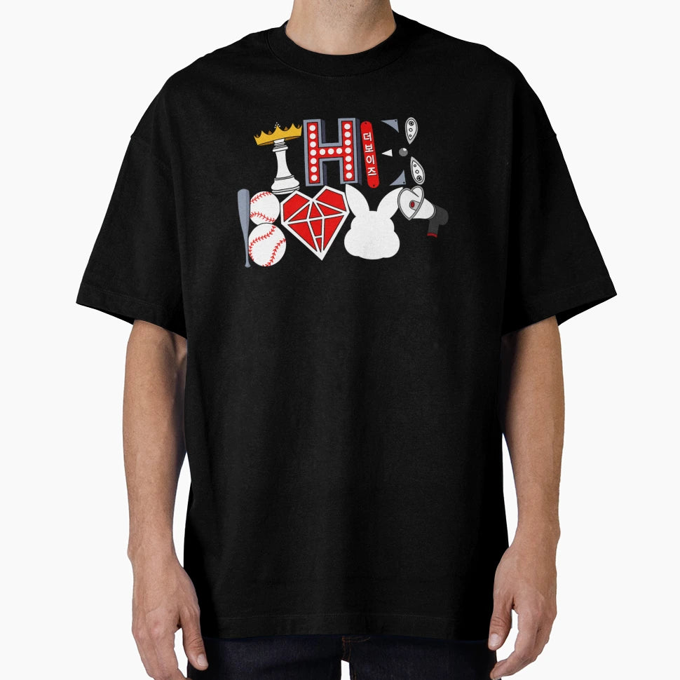 Boyz Inspired Letter Doodles T-Shirt - Fun Novelty Design for Adults - T-Shirt, Sweatshirt, Hoodie