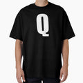 Letter Q Monogram Letter Art Simple T-Shirt - Custom Art Print for Adults - T-Shirt, Sweatshirt, Hoodie