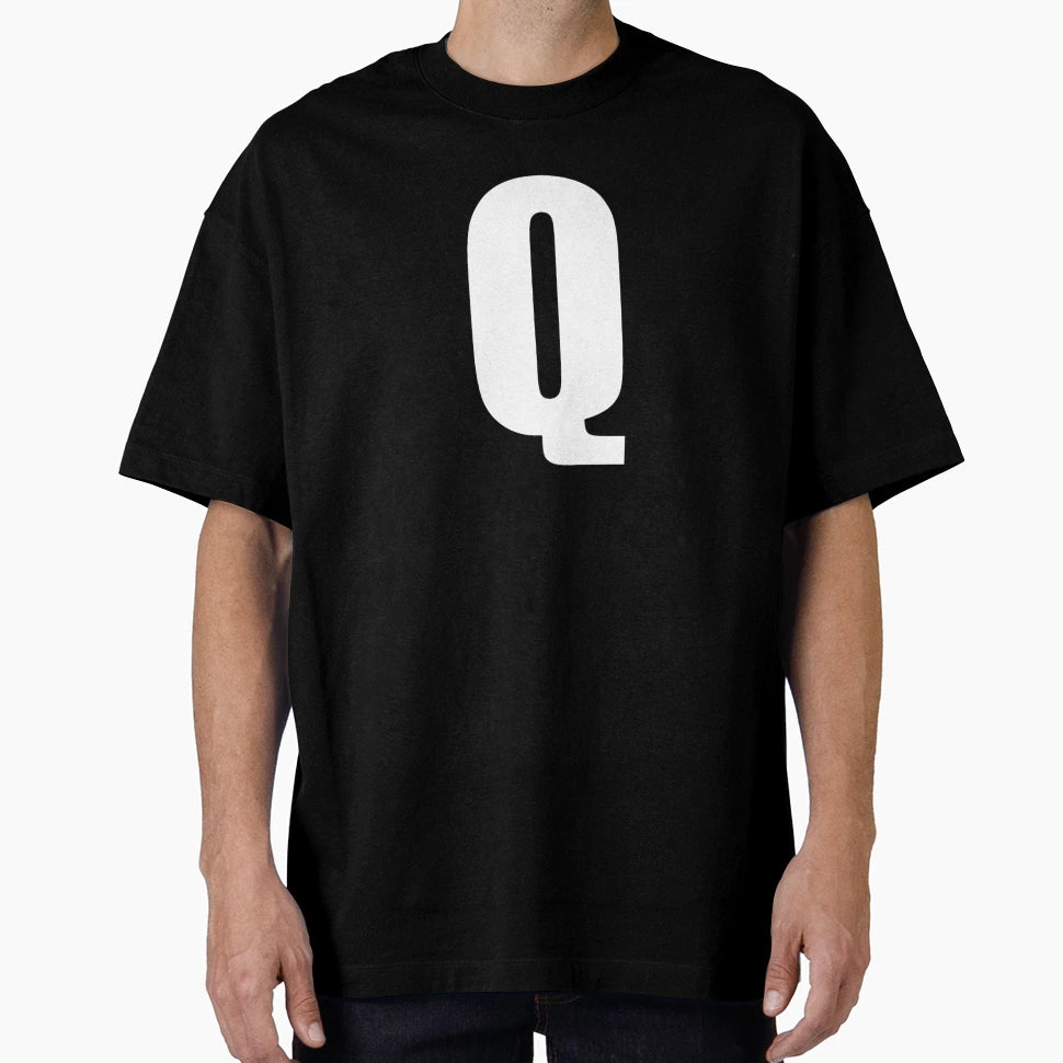 Letter Q Monogram Letter Art Simple T-Shirt - Custom Art Print for Adults - T-Shirt, Sweatshirt, Hoodie