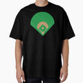 Baseball Field Play Ball T-Shirt - Minimalist Print Men Women - T-Shirt, Sweatshirt, Hoodie