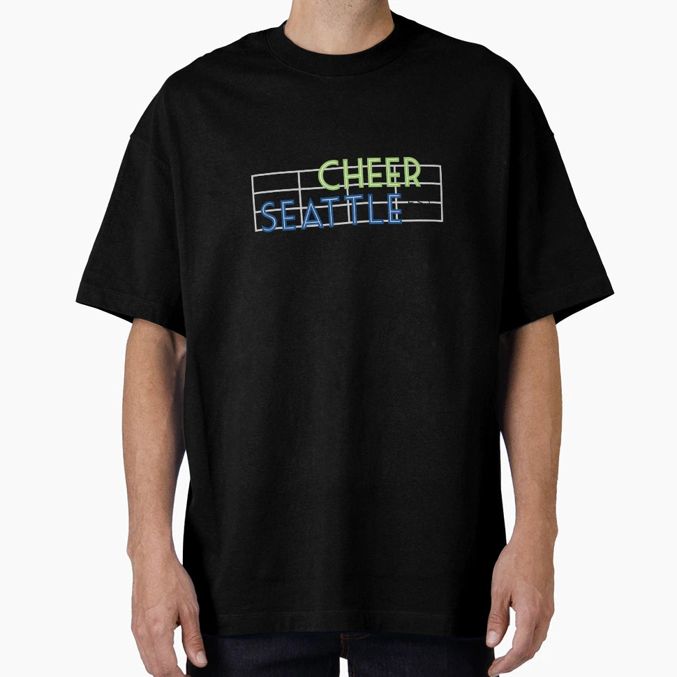 Cheer Seattle Pike Place T-Shirt - Graphic Print Men Women - T-Shirt, Sweatshirt, Hoodie