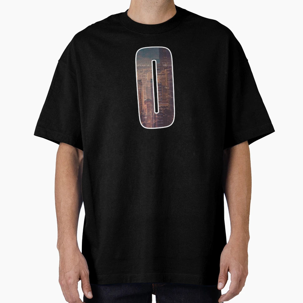 Letter O City Art T-Shirt - Aesthetic Graphic for Adults - T-Shirt, Sweatshirt, Hoodie