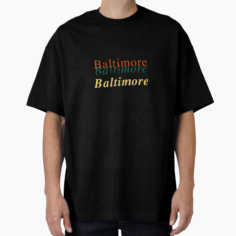Baltimore Baseball City T-Shirt - Custom Art Print Men Women - T-Shirt, Sweatshirt, Hoodie