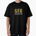 Sfo San Francisc Airport Code T-Shirt - Minimalist Print for Adults - T-Shirt, Sweatshirt, Hoodie