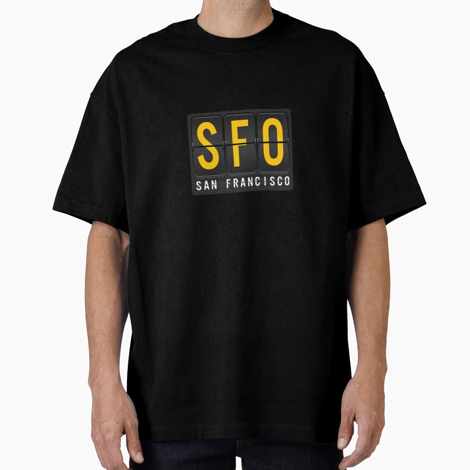 Sfo San Francisc Airport Code T-Shirt - Minimalist Print for Adults - T-Shirt, Sweatshirt, Hoodie