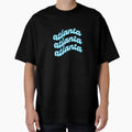 Wavy Blue Atlanta Groovy Script T-Shirt - Custom Art Print Unisex - T-Shirt, Sweatshirt, Hoodie