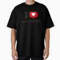 I Love San Diego I Heart San Diego T-Shirt - Minimalist Print Men Women - T-Shirt, Sweatshirt, Hoodie