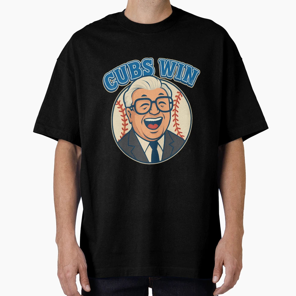 Cubs Win Baseball Fan Art T-Shirt - Unique Graphic Unisex - T-Shirt, Sweatshirt, Hoodie