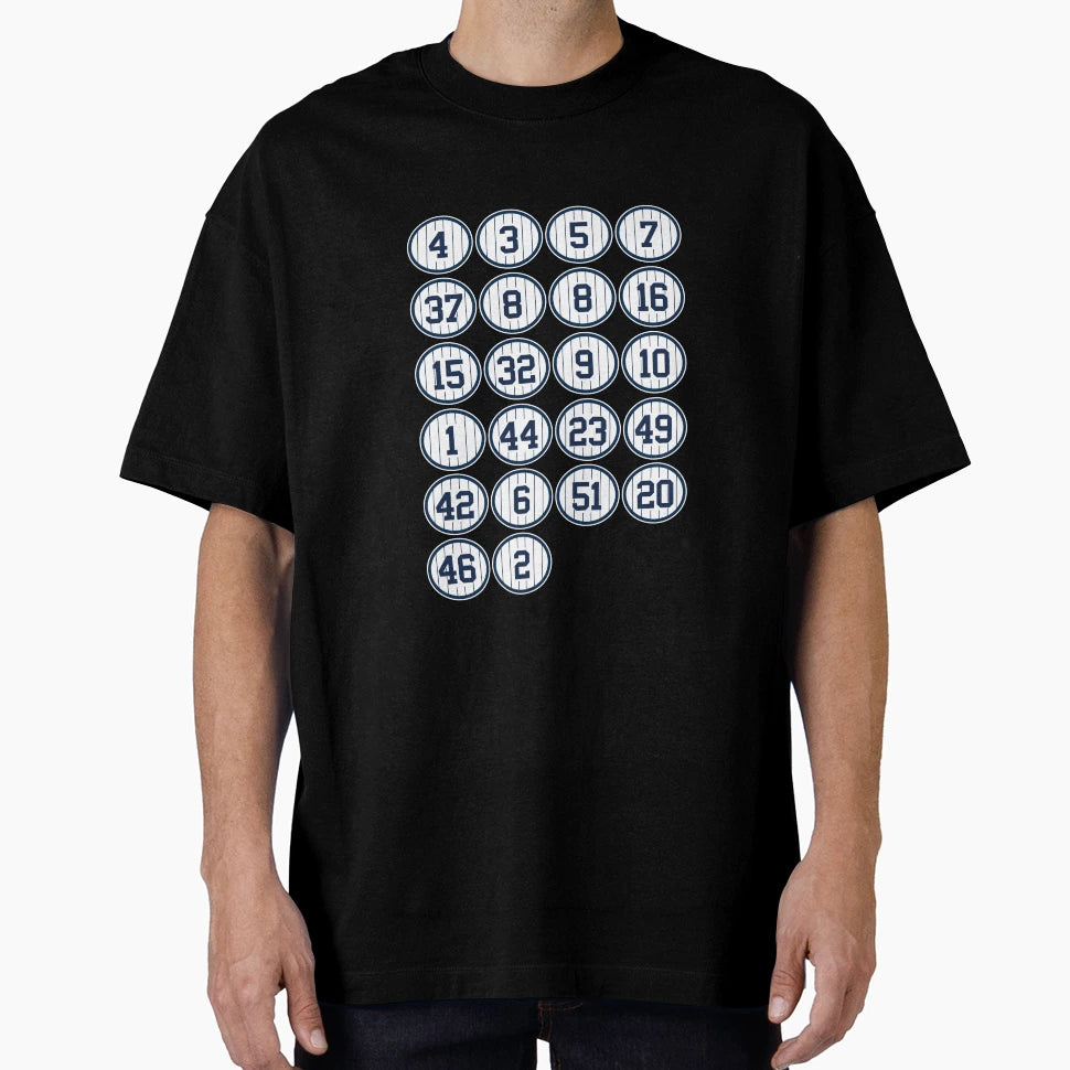 New York Retired Numbers Monument Park T-Shirt - Custom Art Print Unisex - T-Shirt, Sweatshirt, Hoodie