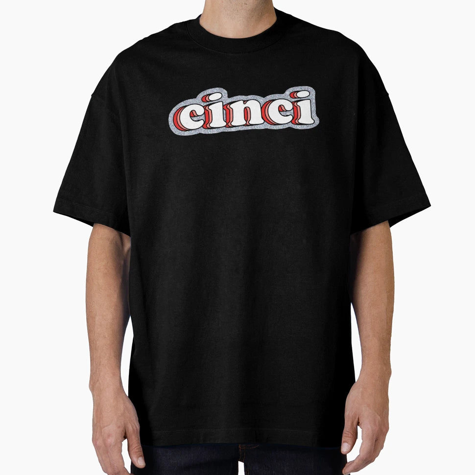 Cincinnati Glitter T-Shirt - Unique Graphic for Adults - T-Shirt, Sweatshirt, Hoodie