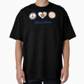 Peace Love Baseball Houston T-Shirt - Fun Novelty Design Unisex - T-Shirt, Sweatshirt, Hoodie