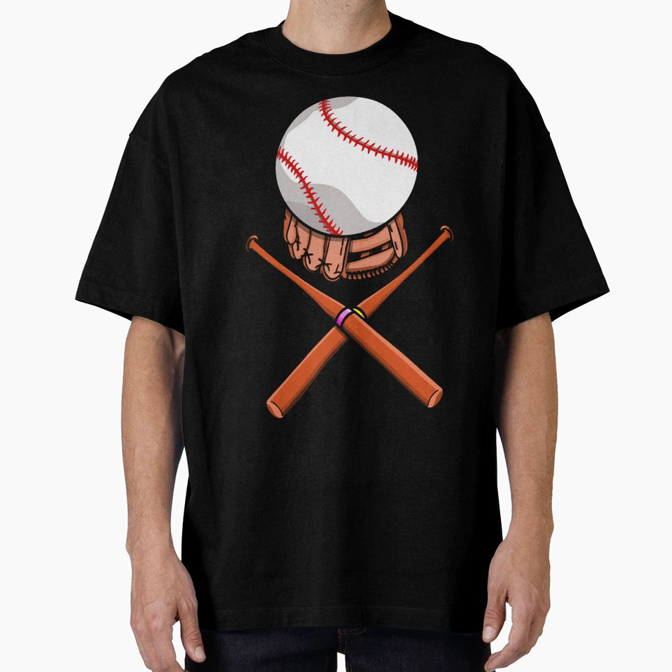 Baseball Pattern T-Shirt - Trendy Graphic Unisex - T-Shirt, Sweatshirt, Hoodie