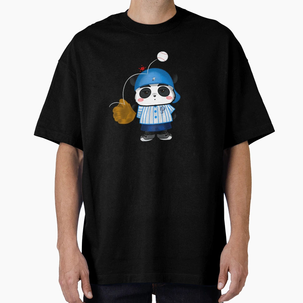 Papa Panda Baseball Practice T-Shirt - Fun Novelty Design Unisex - T-Shirt, Sweatshirt, Hoodie