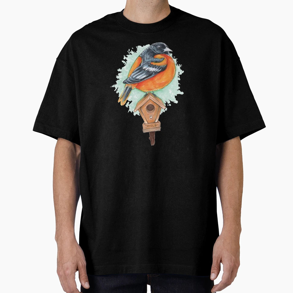 Adorable Oriole Bird T-Shirt - Minimalist Print Unisex - T-Shirt, Sweatshirt, Hoodie