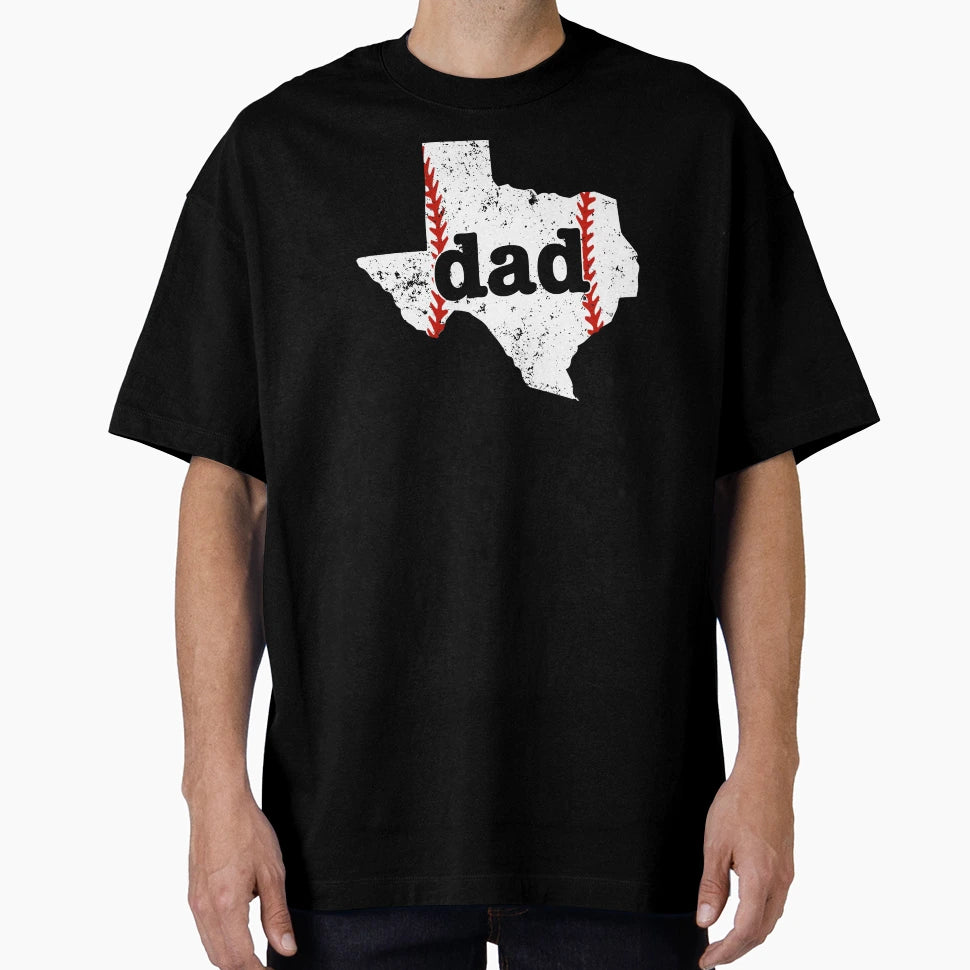Softball Dad Texas Proud Baseball T-Shirt - Casual Everyday Wear Unisex - T-Shirt, Sweatshirt, Hoodie