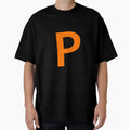 Orange Color Letter P T-Shirt - Streetwear Style Unisex - T-Shirt, Sweatshirt, Hoodie