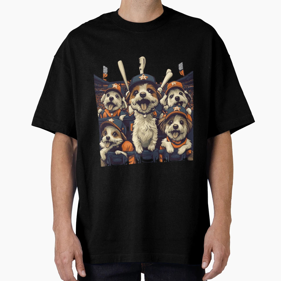 Astros Dogs Game Day Cheers T-Shirt - Streetwear Style for Adults - T-Shirt, Sweatshirt, Hoodie