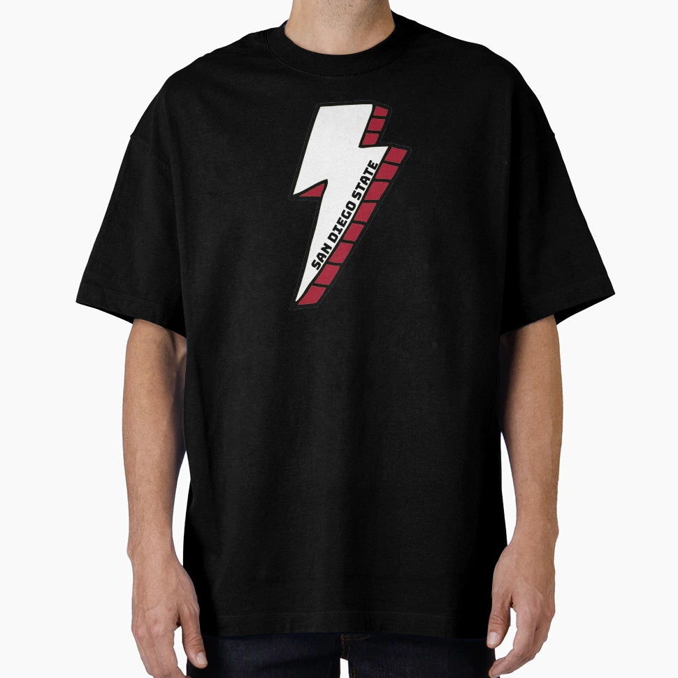 San Diego State Lightning Bolt T-Shirt - Trendy Graphic Men Women - T-Shirt, Sweatshirt, Hoodie