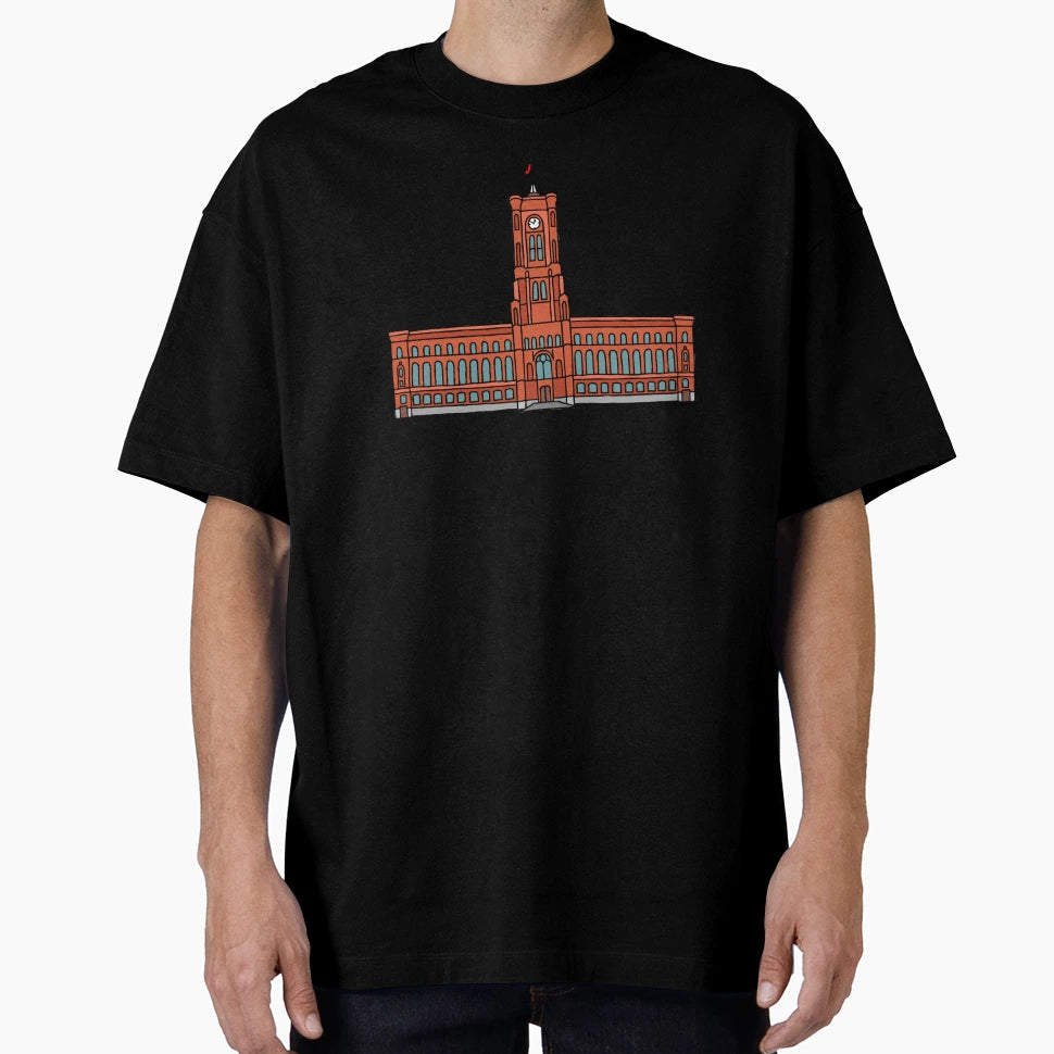 Red City Hall Berlin T-Shirt - Casual Everyday Wear Unisex - T-Shirt, Sweatshirt, Hoodie
