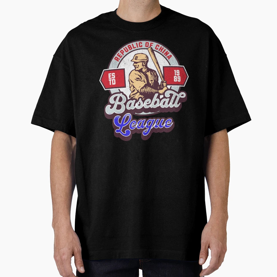 Republic China Baseball League T-Shirt - Casual Everyday Wear Men Women - T-Shirt, Sweatshirt, Hoodie