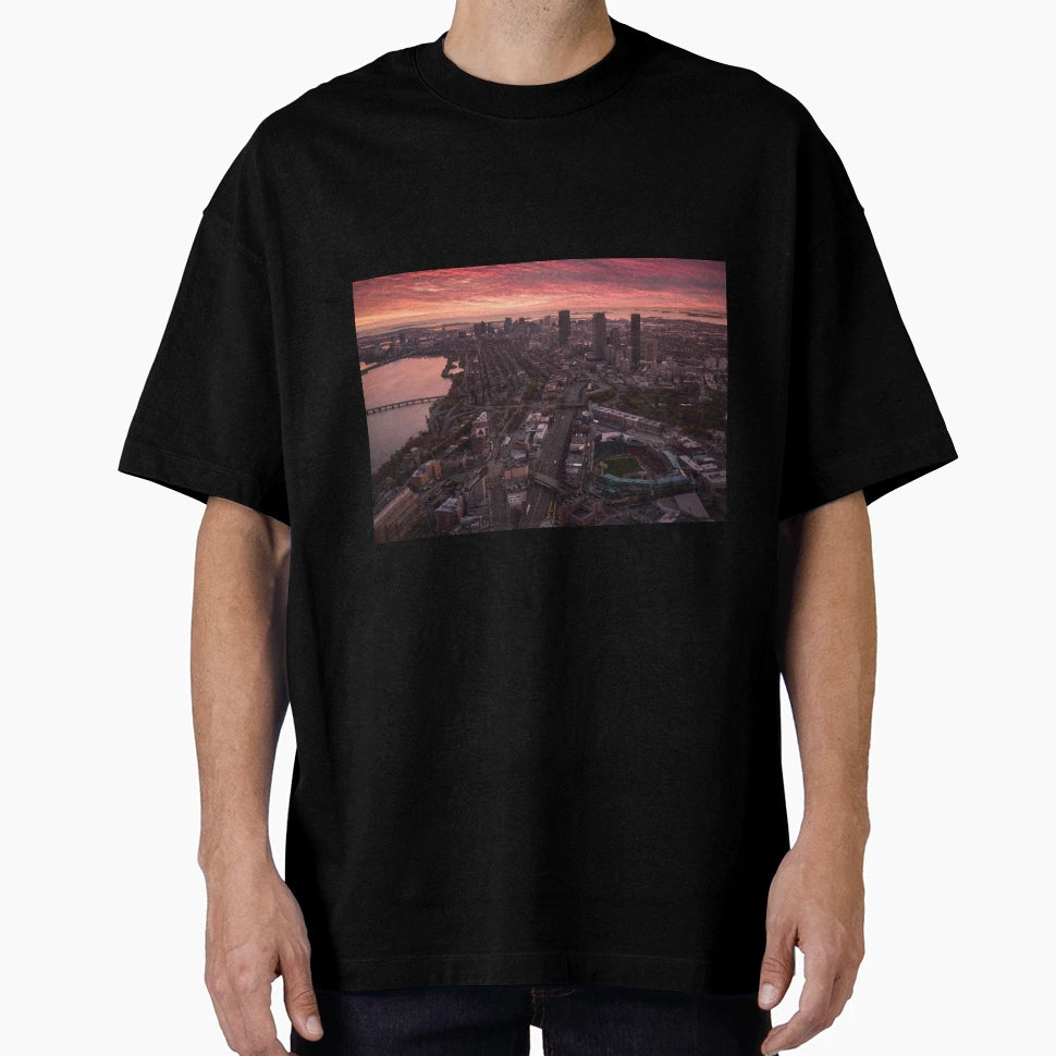Boston From Above T-Shirt - Graphic Print for Adults - T-Shirt, Sweatshirt, Hoodie