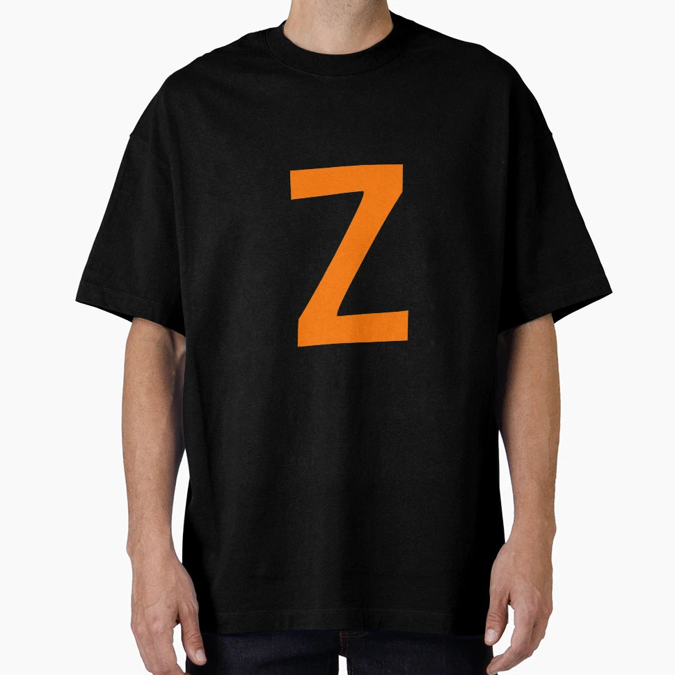 Orange Color Letter Z T-Shirt - Novelty Apparel for Adults - T-Shirt, Sweatshirt, Hoodie