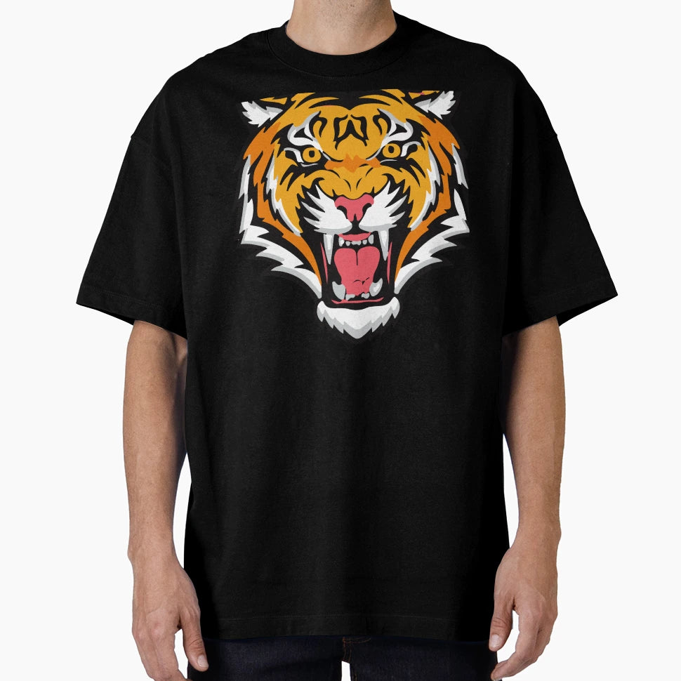 Tiger Roar Anime T-Shirt - Minimalist Print Unisex - T-Shirt, Sweatshirt, Hoodie
