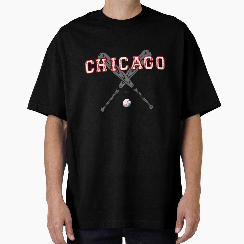 Chicago Baseball Lover T-Shirt - Custom Art Print Unisex - T-Shirt, Sweatshirt, Hoodie