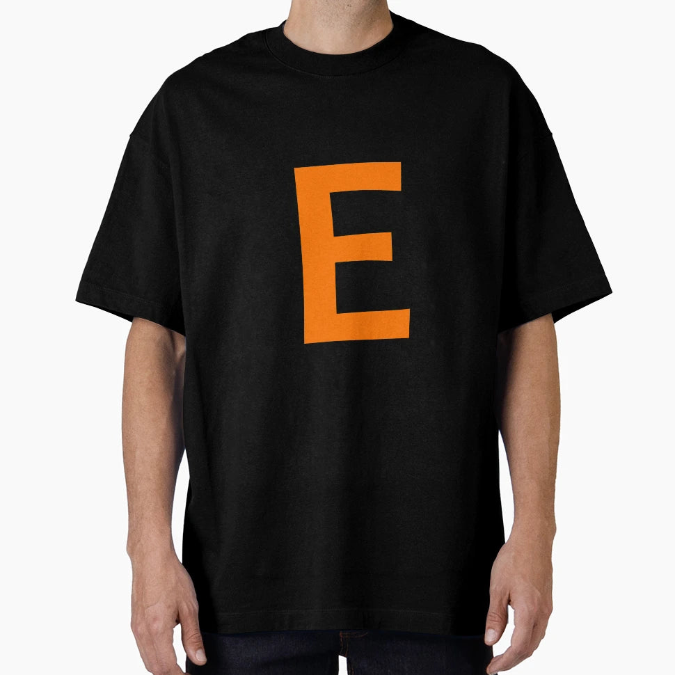 Orange Color Letter E T-Shirt - Aesthetic Graphic Unisex - T-Shirt, Sweatshirt, Hoodie