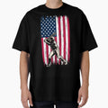 Usa Baseball Flag Funny American Logo T-Shirt - Trendy Graphic for Adults - T-Shirt, Sweatshirt, Hoodie