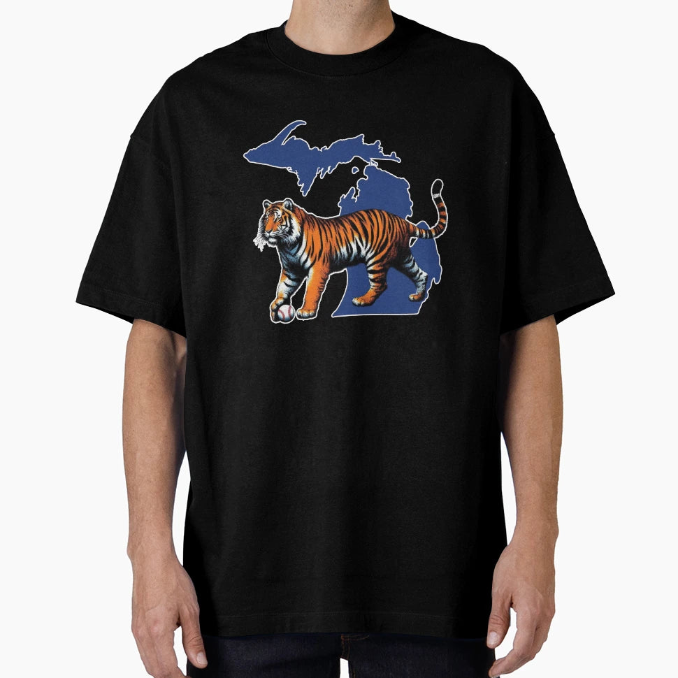Michigan Tiger T-Shirt - Casual Everyday Wear Unisex - T-Shirt, Sweatshirt, Hoodie
