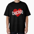 Chicago Heart T-Shirt - Minimalist Print for Adults - T-Shirt, Sweatshirt, Hoodie