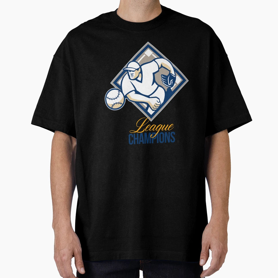Baseball Pitcher League Champions T-Shirt - Graphic Print for Adults - T-Shirt, Sweatshirt, Hoodie