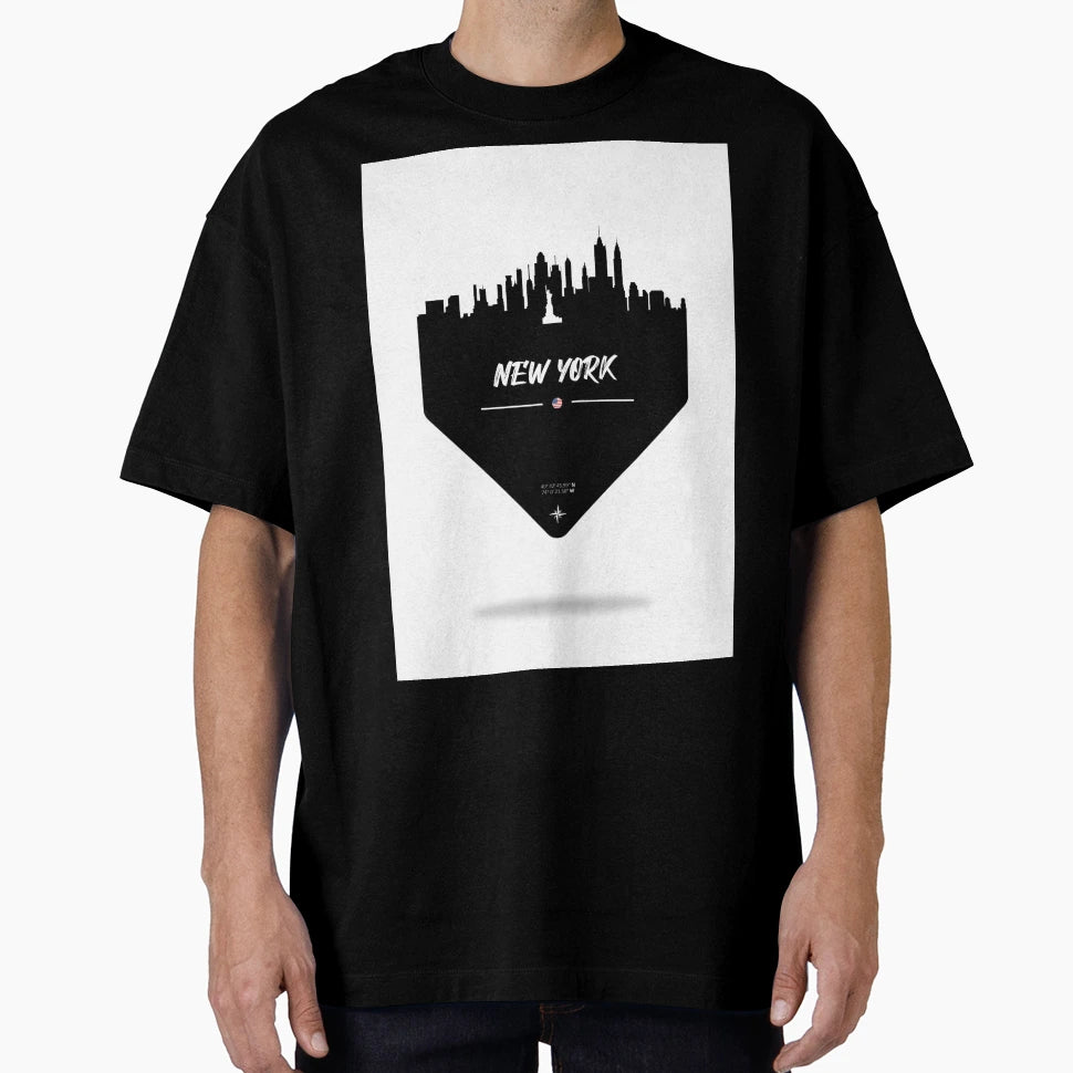 New York Usa Skyline Silhouette T-Shirt - Custom Art Print Men Women - T-Shirt, Sweatshirt, Hoodie