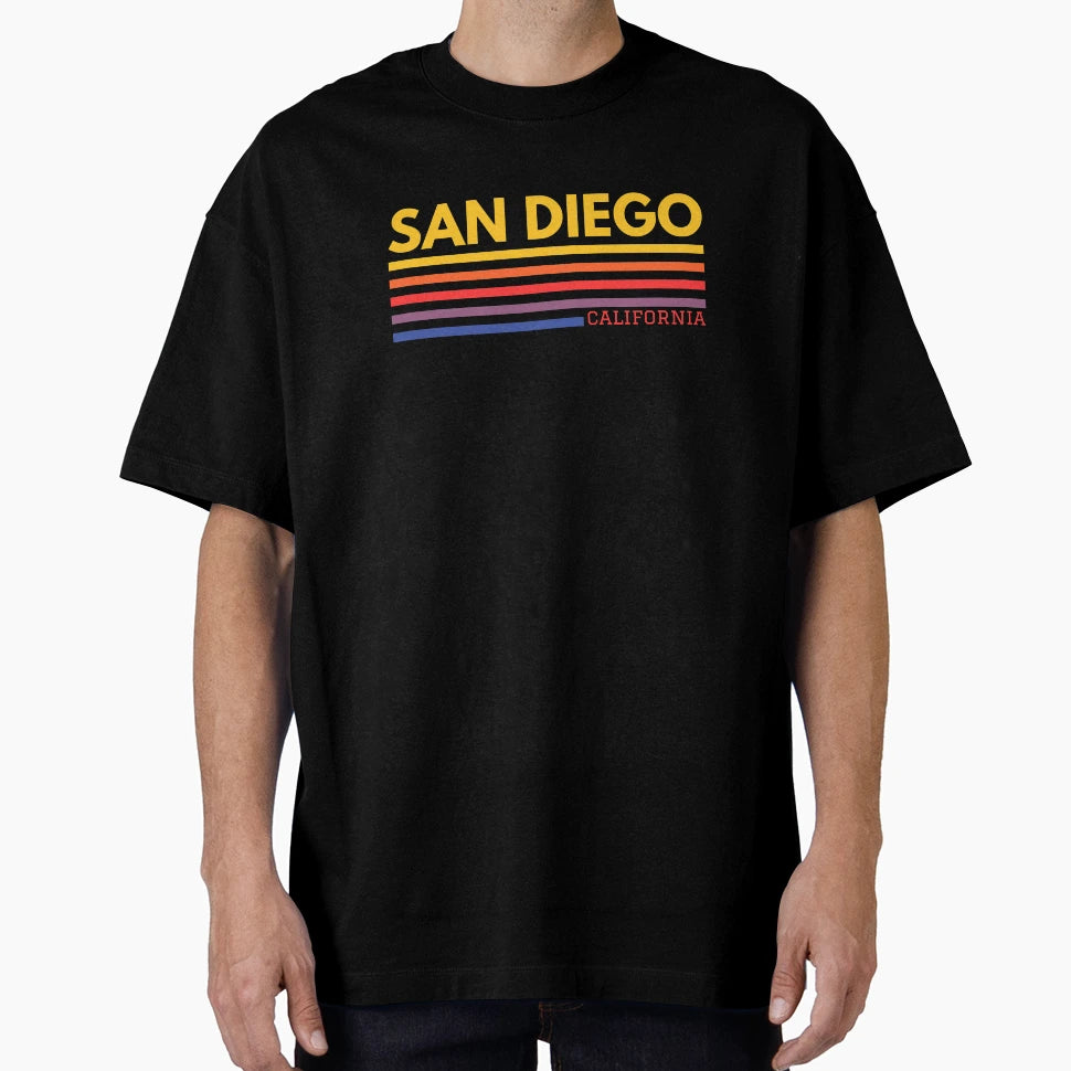 San Diego California T-Shirt - Custom Art Print Unisex - T-Shirt, Sweatshirt, Hoodie