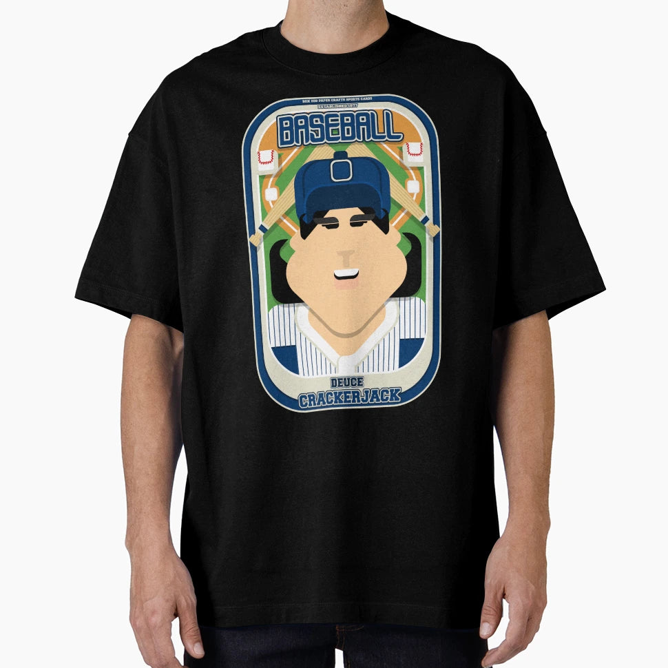 Baseball Blue Pinstripes Deuce T-Shirt - Custom Art Print Unisex - T-Shirt, Sweatshirt, Hoodie