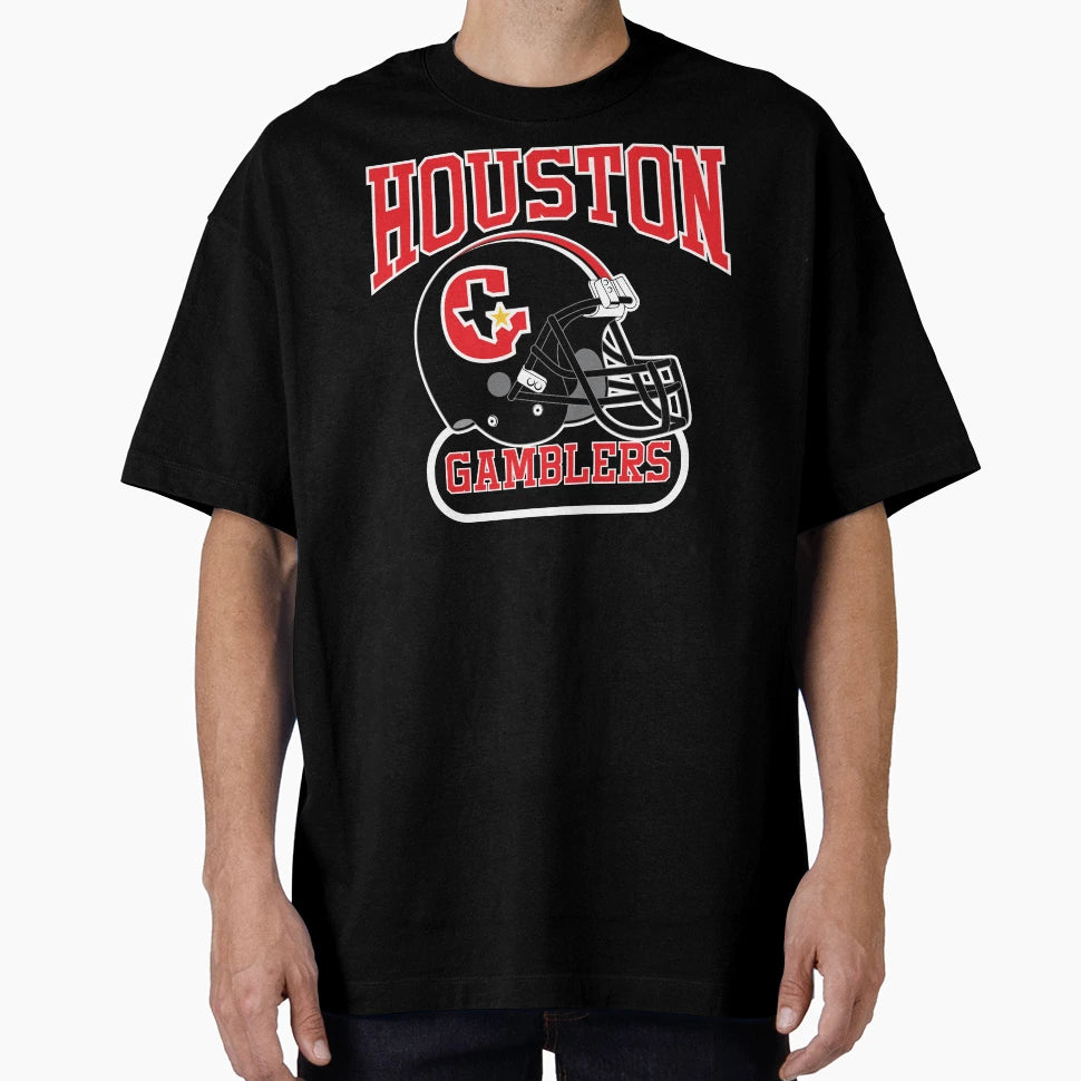 Houston Gamblers Helmet T-Shirt - Streetwear Style Men Women - T-Shirt, Sweatshirt, Hoodie